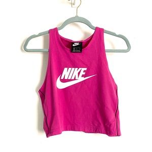 Nike pink crop top
